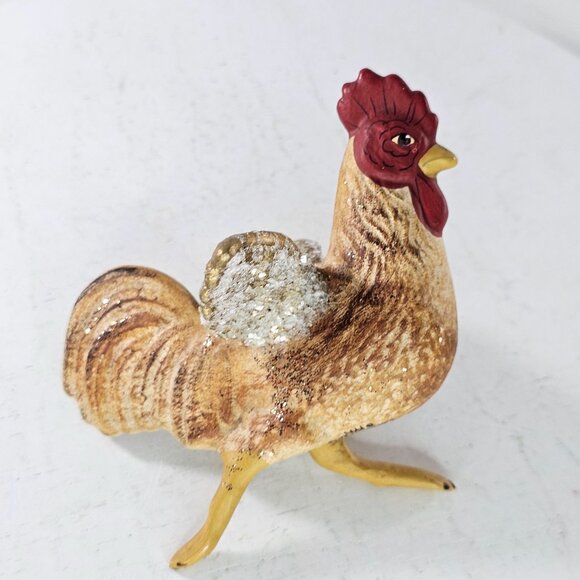Walnut Ridge Collectables Rooster Ornament Figurine Signed 1999 Rare Ceramic - Picture 8 of 9